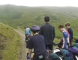 End of the road - it's a rough track for the final mile to Tyncornel youth hostel